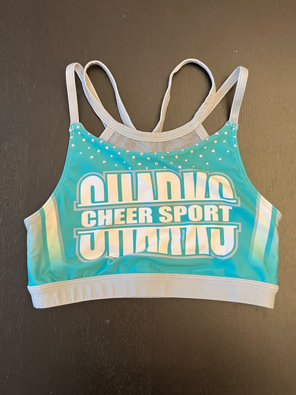 Cheer Sport Turquoise Performance Crop Top